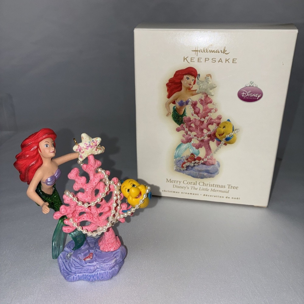 Hallmark Ornament 2009 Disney Little Mermaid Merry Coral Tree QXD2065